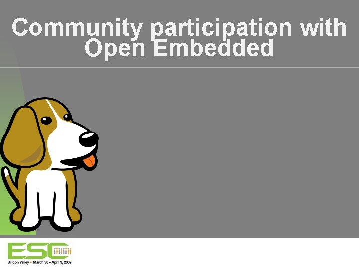 Community participation with Open Embedded 