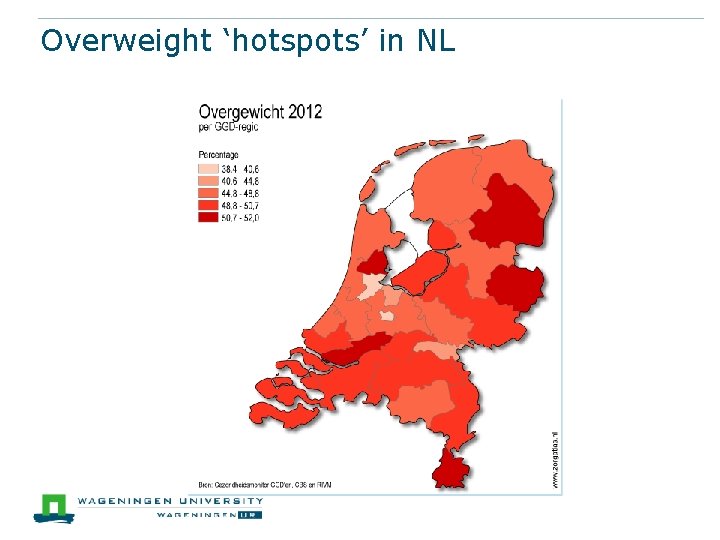 Overweight ‘hotspots’ in NL 