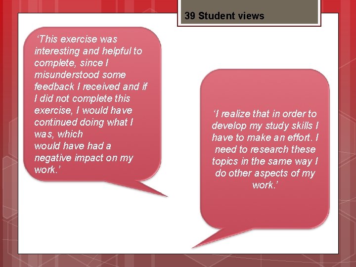 39 Student views ‘This exercise was interesting and helpful to complete, since I misunderstood