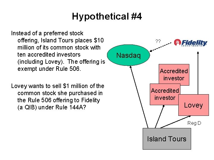 Hypothetical #4 Instead of a preferred stock offering, Island Tours places $10 million of