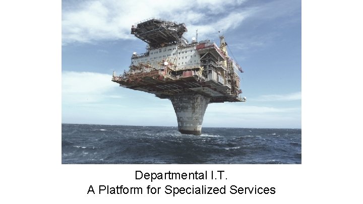 Departmental I. T. A Platform for Specialized Services 