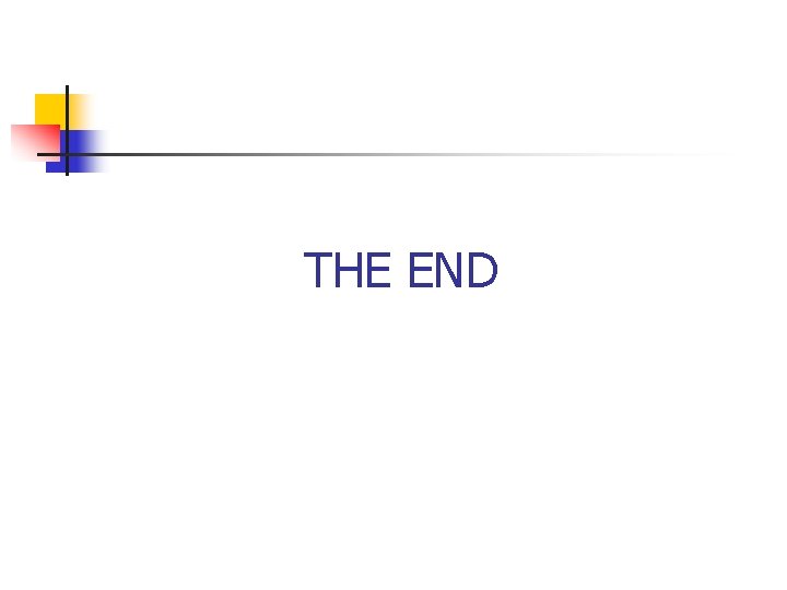 THE END 