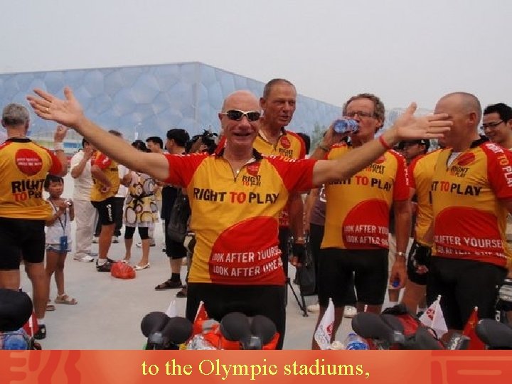 to the Olympic stadiums, 