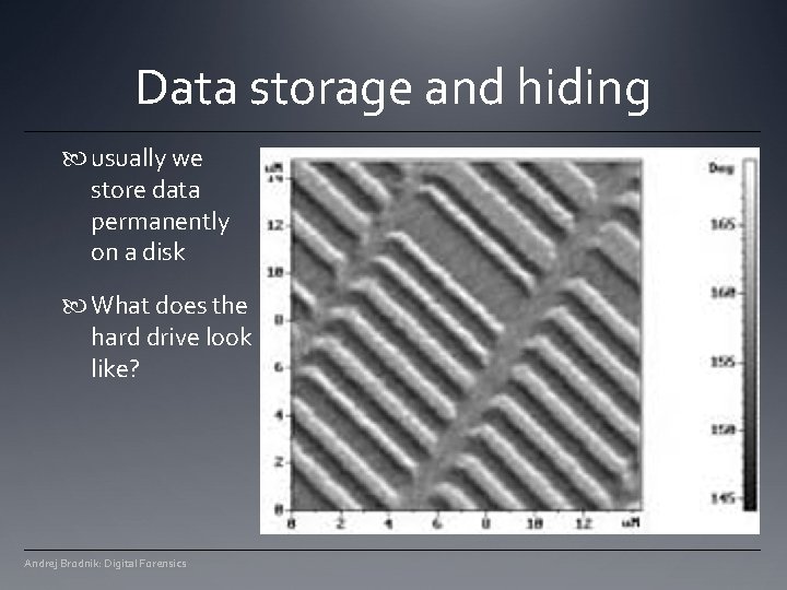 Data storage and hiding usually we store data permanently on a disk What does Data storage and hiding usually we store data permanently on a disk What does