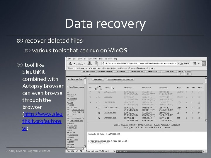 Data recovery recover deleted files various tools that can run on Win. OS tool Data recovery recover deleted files various tools that can run on Win. OS tool