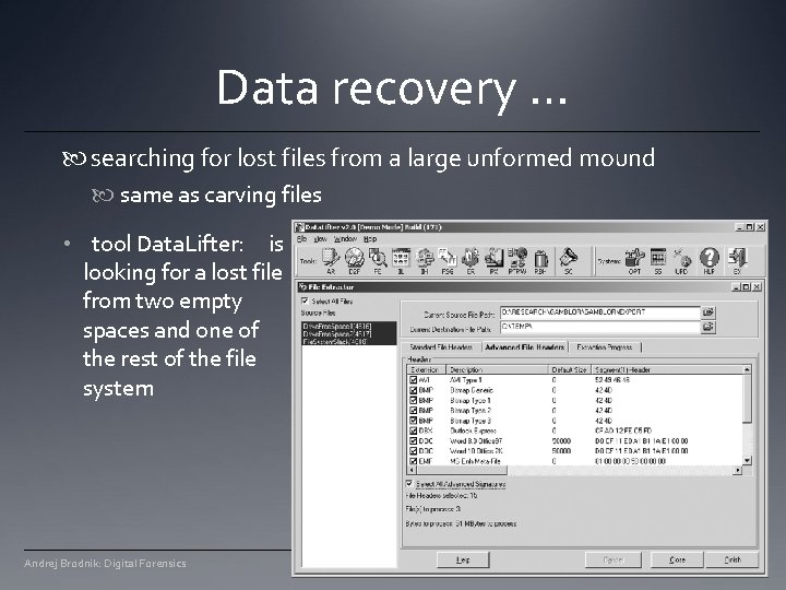 Data recovery … searching for lost files from a large unformed mound same as Data recovery … searching for lost files from a large unformed mound same as