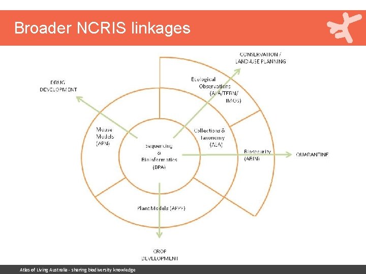 Broader NCRIS linkages Atlas of Living Australia - sharing biodiversity knowledge 