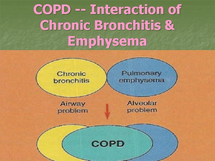 COPD -- Interaction of Chronic Bronchitis & Emphysema 