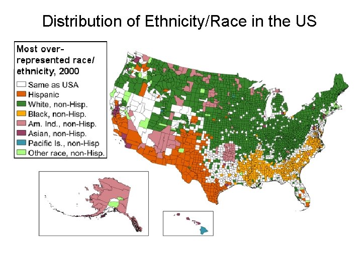 Distribution of Ethnicity/Race in the US 