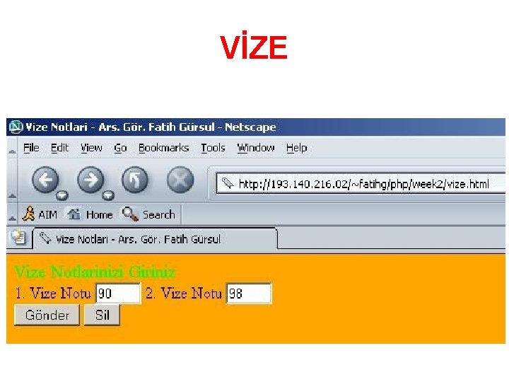 VİZE 