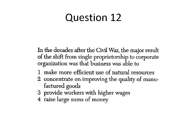 Question 12 