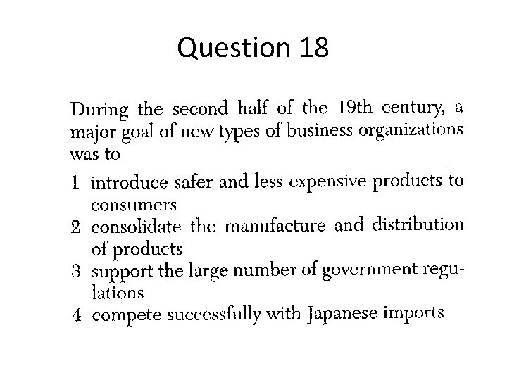 Question 18 