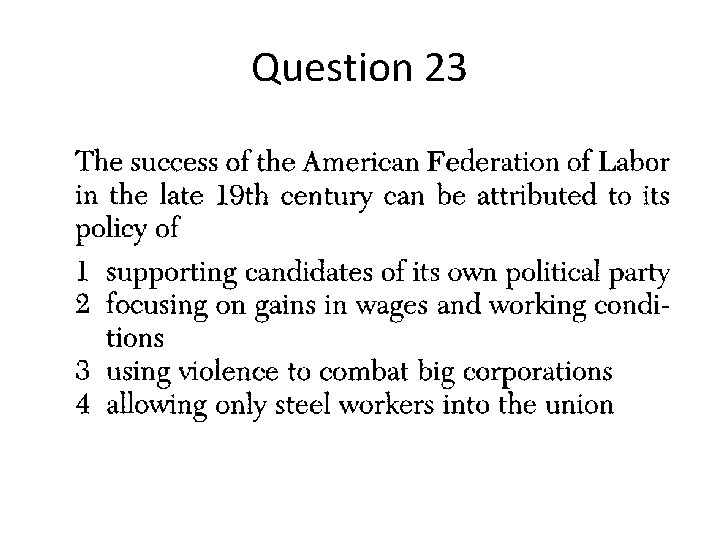 Question 23 