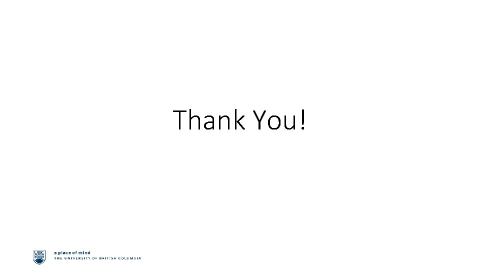 Thank You! 