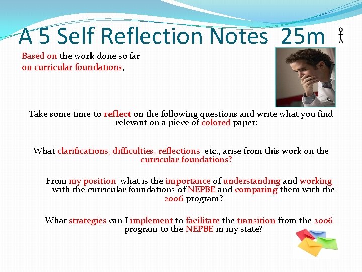 A 5 Self Reflection Notes 25 m Based on the work done so far