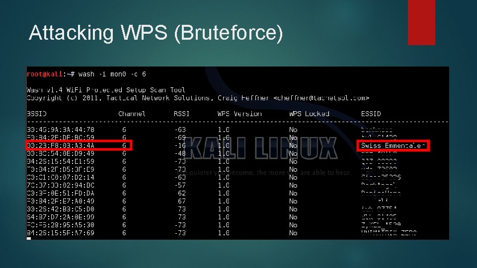 Attacking WPS (Bruteforce) 