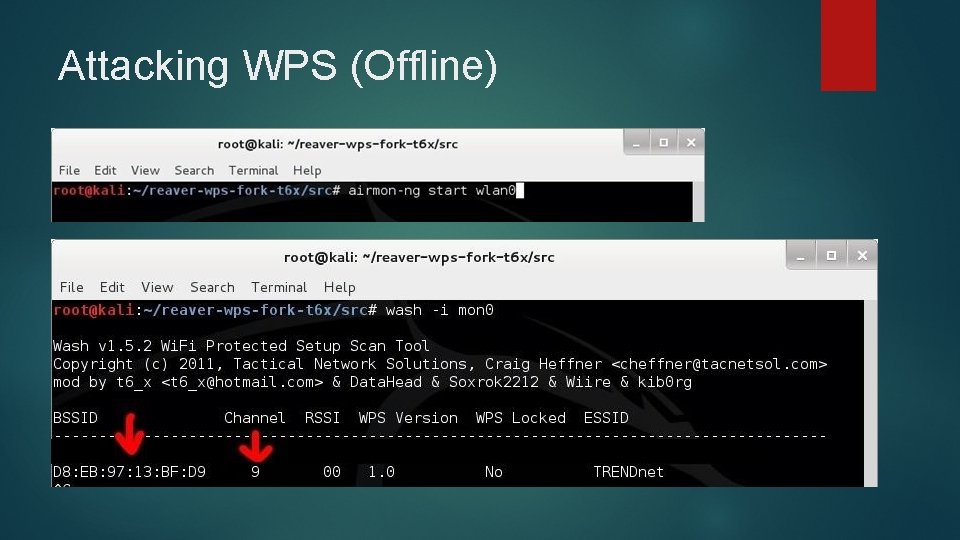 Attacking WPS (Offline) 