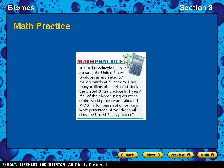 Biomes Math Practice Section 3 