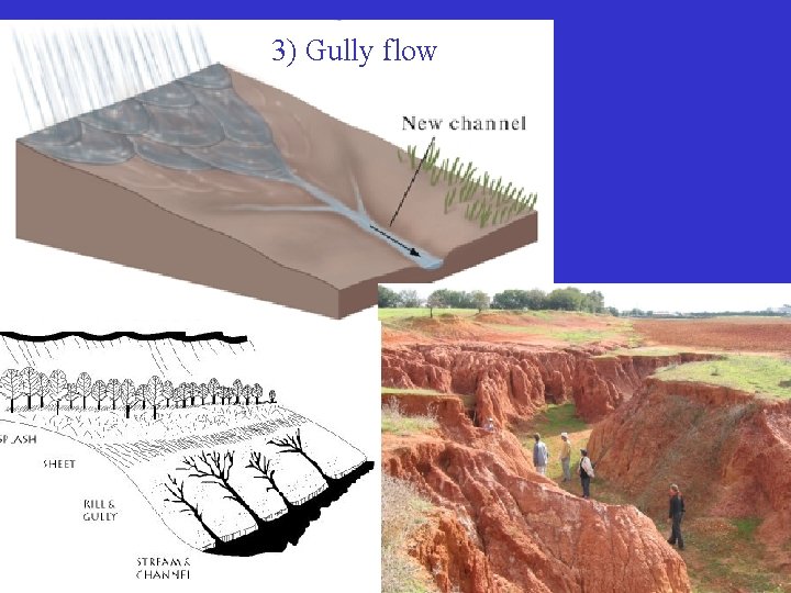 3) Gully flow 