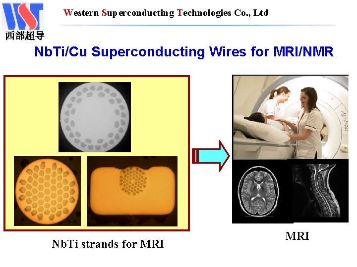 Western Superconducting Technologies Co. , Ltd 西部超导 Nb. Ti/Cu Superconducting Wires for MRI/NMR Round