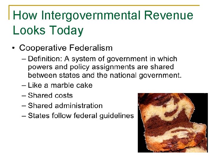 How Intergovernmental Revenue Looks Today 
