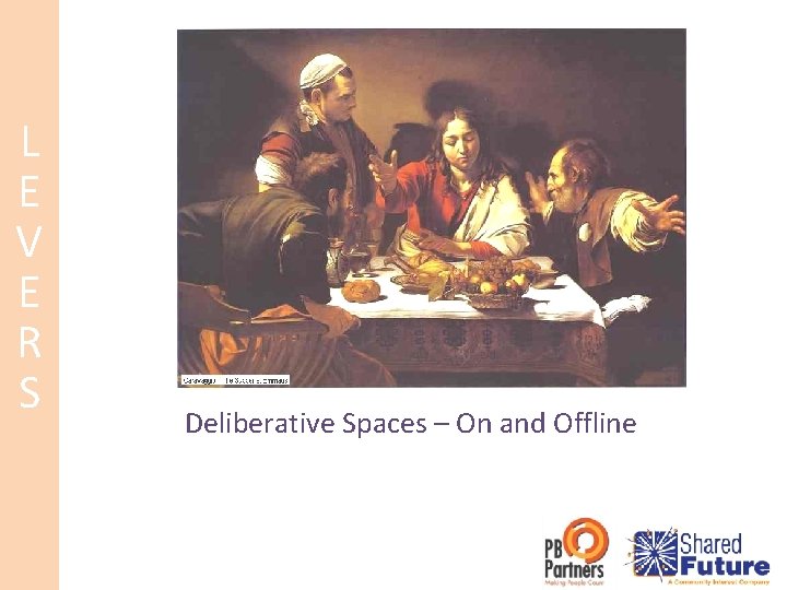 L E V E R S Deliberative Spaces – On and Offline 