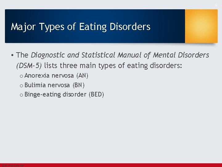 6 Major Types of Eating Disorders • The Diagnostic and Statistical Manual of Mental