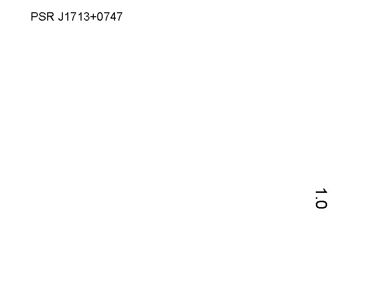 PSR J 1713+0747 1. 0 