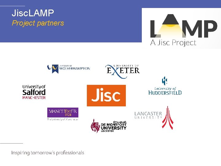 Jisc. LAMP Project partners 