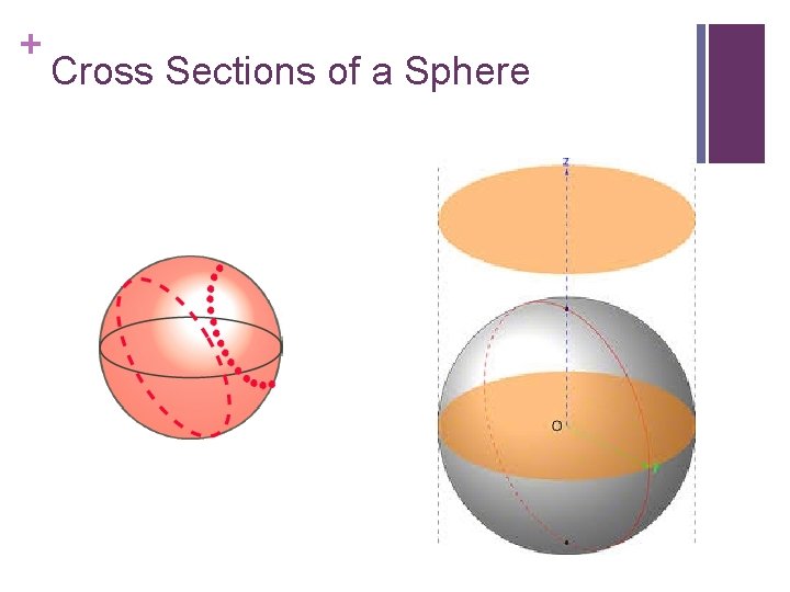 + Cross Sections of a Sphere 