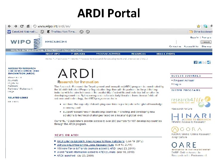 ARDI Portal 