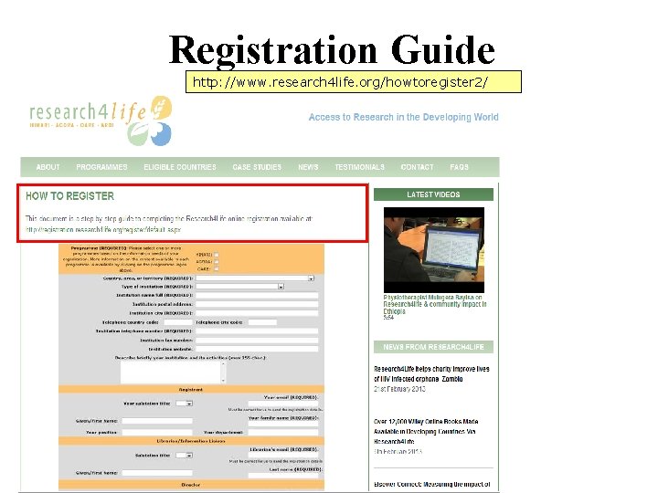 Registration Guide http: //www. research 4 life. org/howtoregister 2/ 