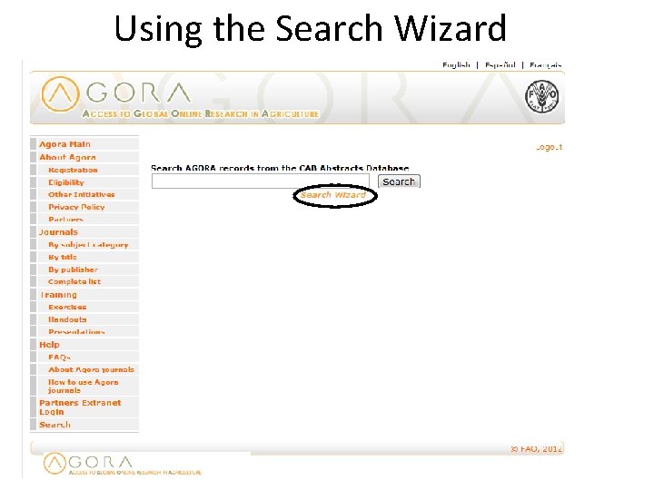 Using the Search Wizard 