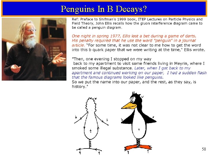 Penguins In B Decays? 50 