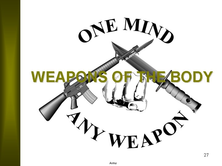 WEAPONS OF THE BODY 27 Arms 