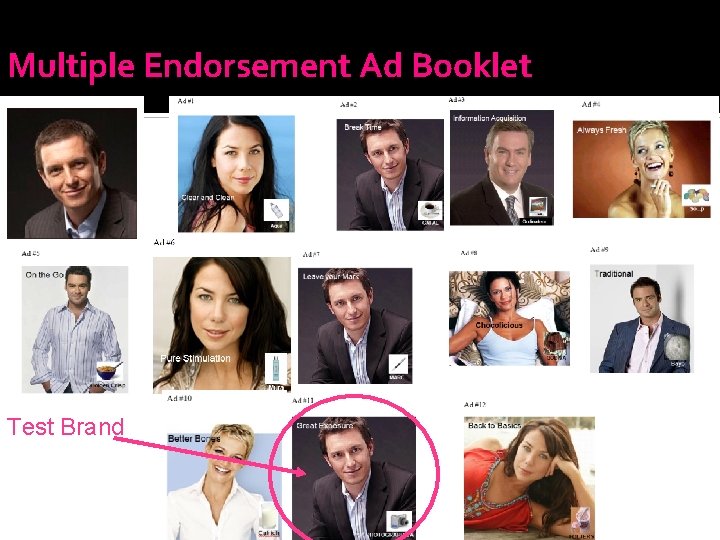 Multiple Endorsement Ad Booklet Test Brand 