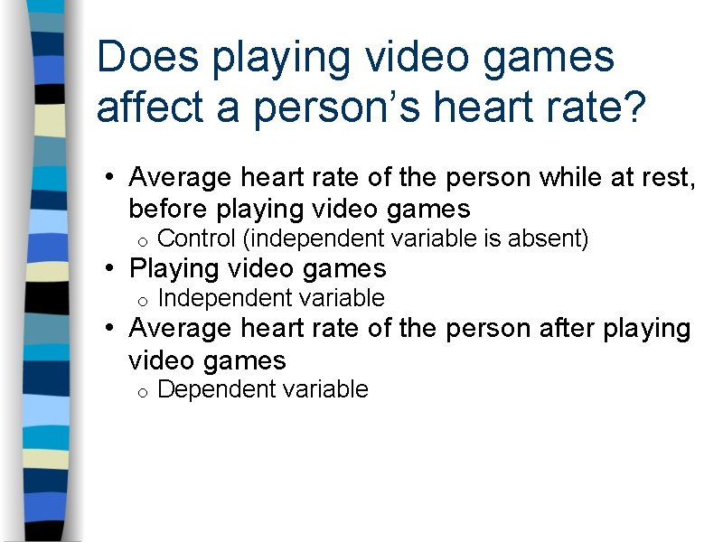 Does playing video games affect a person’s heart rate? • Average heart rate of