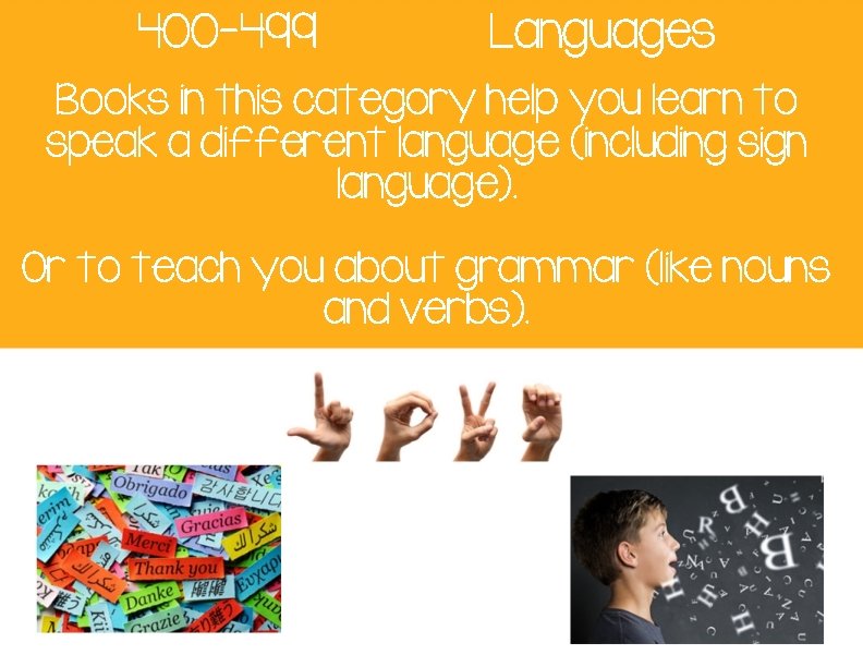 400 -499 Languages Books in this category help you learn to speak a different