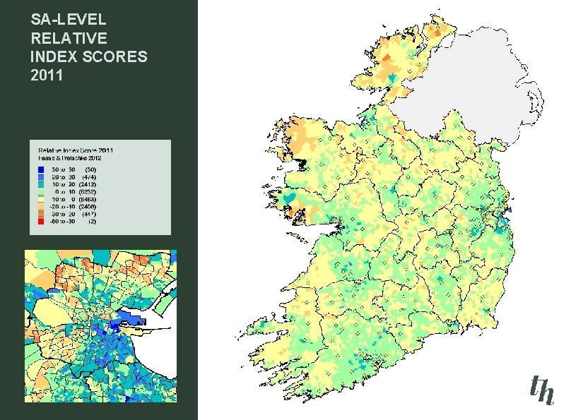 SA-LEVEL RELATIVE INDEX SCORES 2011 