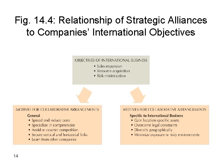 Fig. 14. 4: Relationship of Strategic Alliances to Companies’ International Objectives 14 