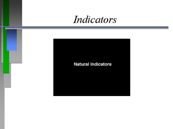 Indicators 