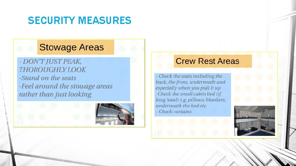 SECURITY MEASURES 