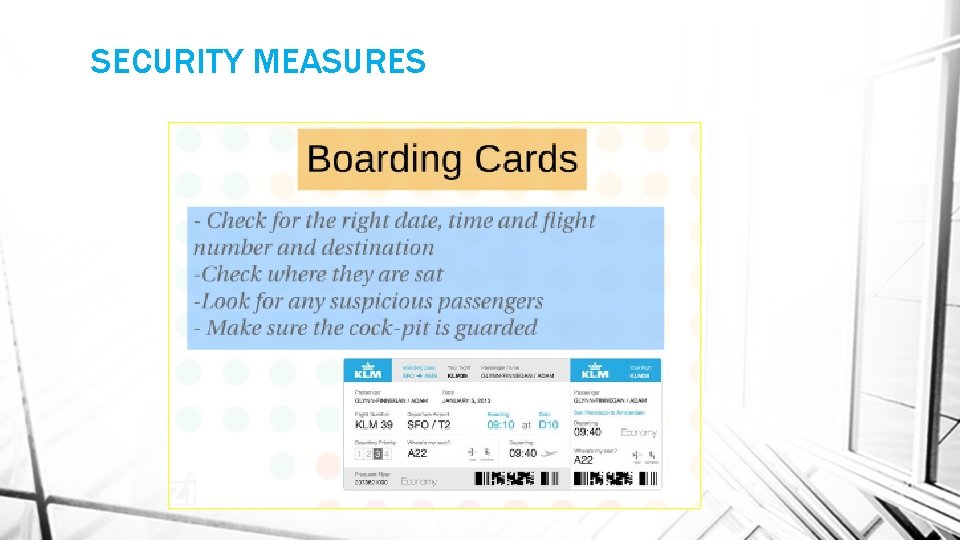SECURITY MEASURES 