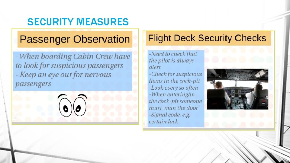 SECURITY MEASURES 