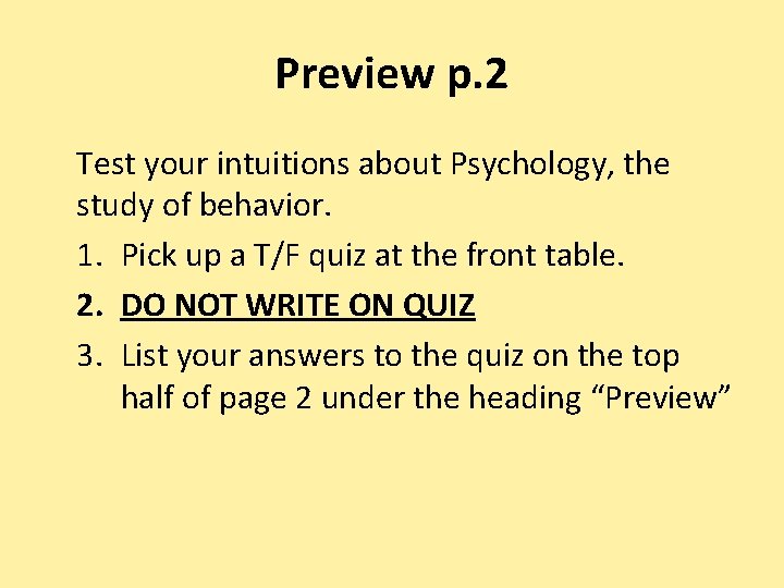 Psychology Test 2 Answers