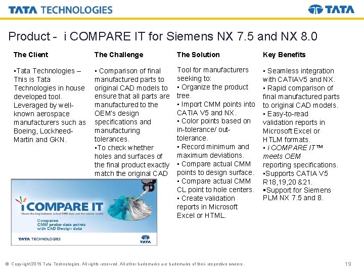 Product - i COMPARE IT for Siemens NX 7. 5 and NX 8. 0