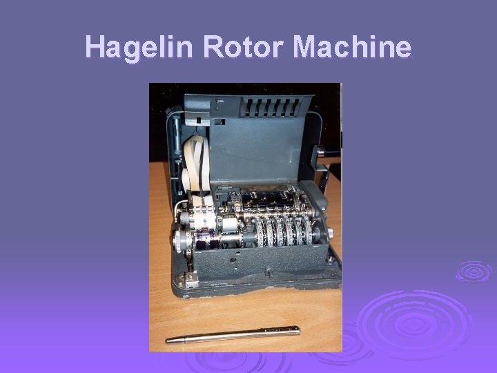 Hagelin Rotor Machine 