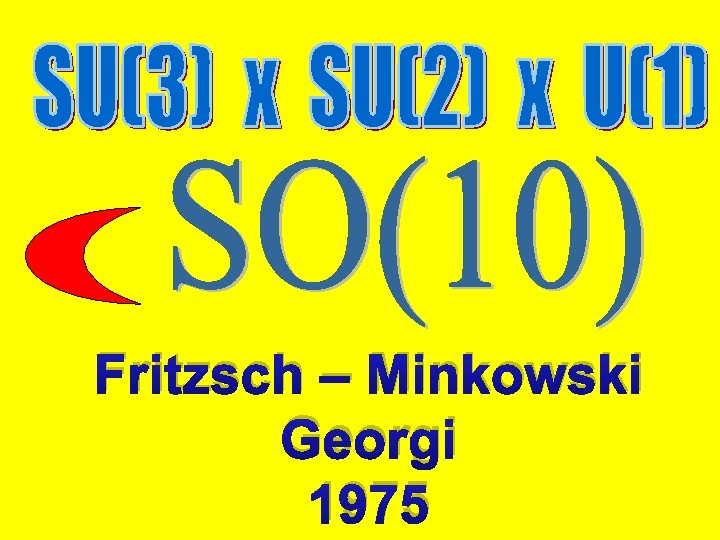 Fritzsch – Minkowski Georgi 1975 