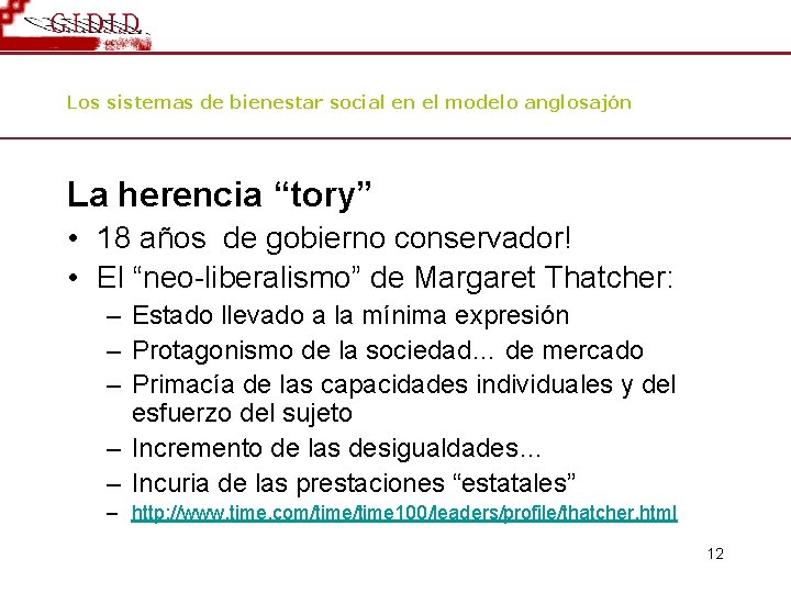 Los sistemas de bienestar social en el modelo