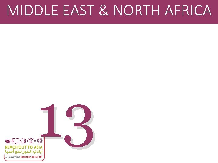 MIDDLE EAST & NORTH AFRICA 13 